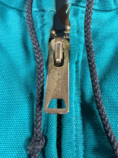 Vintage Rare Aqua Teal Carhartt Active Jacket J04 AQU JR132 USA Made 1998 XXL