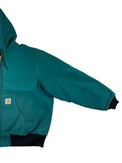 Vintage Rare Aqua Teal Carhartt Active Jacket J04 AQU JR132 USA Made 1998 XXL