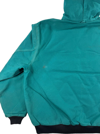 Vintage Rare Aqua Teal Carhartt Active Jacket J04 AQU JR132 USA Made 1998 XXL