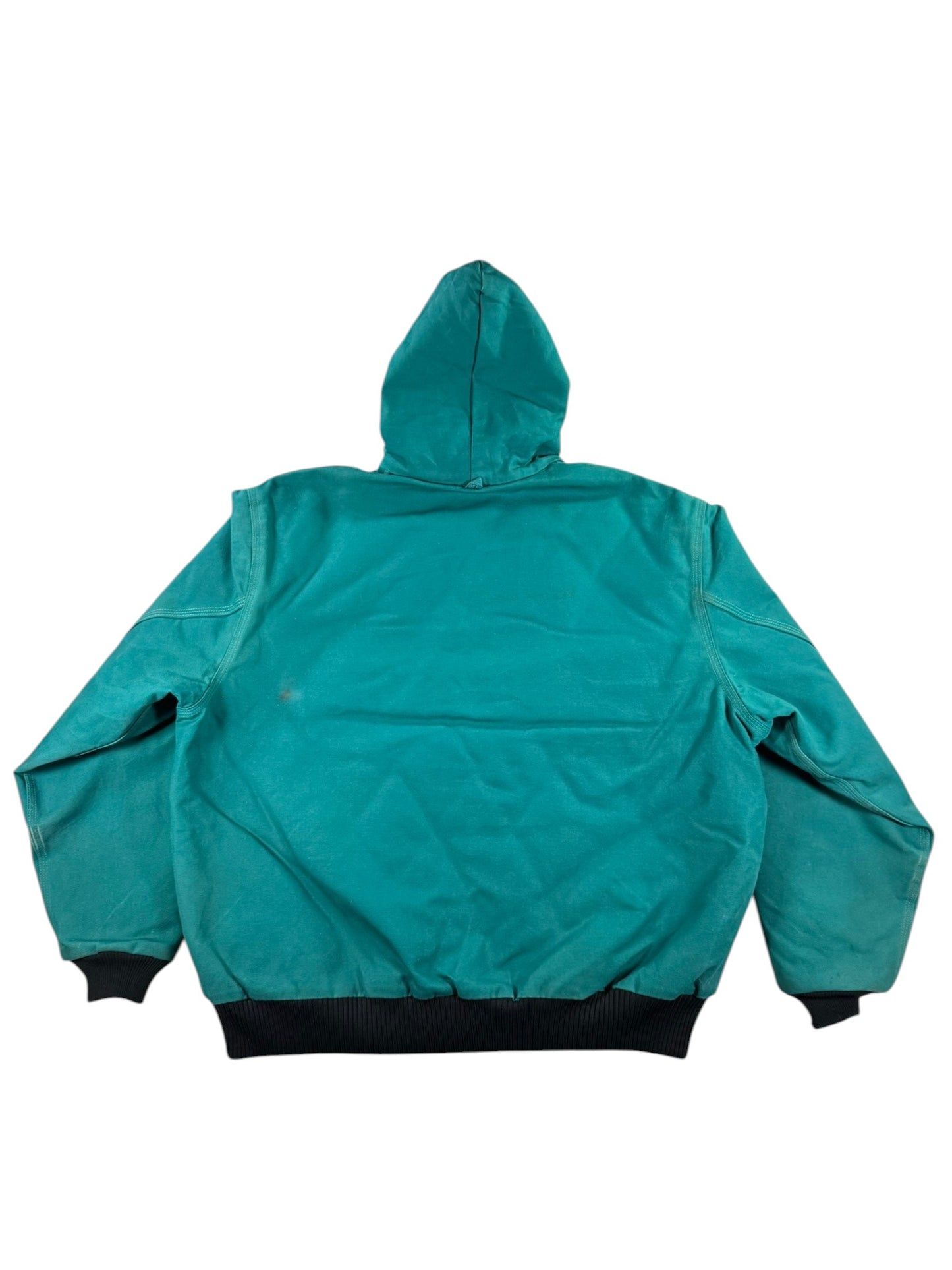 Vintage Rare Aqua Teal Carhartt Active Jacket J04 AQU JR132 USA Made 1998 XXL