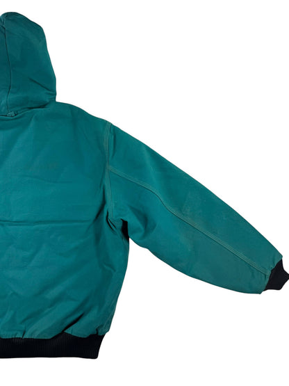Vintage Rare Aqua Teal Carhartt Active Jacket J04 AQU JR132 USA Made 1998 XXL