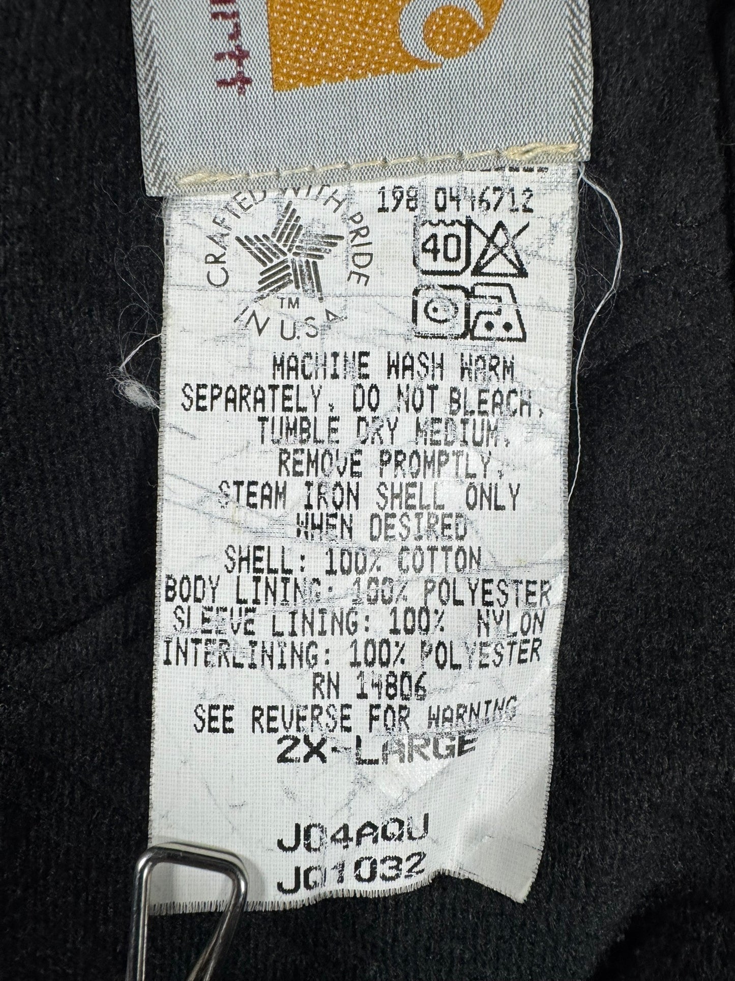 Vintage Rare Aqua Teal Carhartt Active Jacket J04 AQU JR132 USA Made 1998 XXL