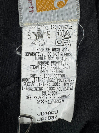 Vintage Rare Aqua Teal Carhartt Active Jacket J04 AQU JR132 USA Made 1998 XXL
