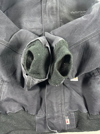 Carhartt FR Flame-Resistant Duck Active Jacket Men's L Black 101621-001 CAT 4