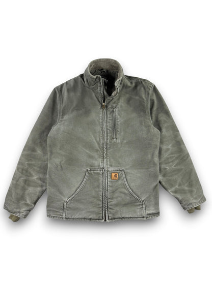 Carhartt Sherpa Lined Muskegon Ridge Canvas Work Jacket  100112, Grren, Men's M