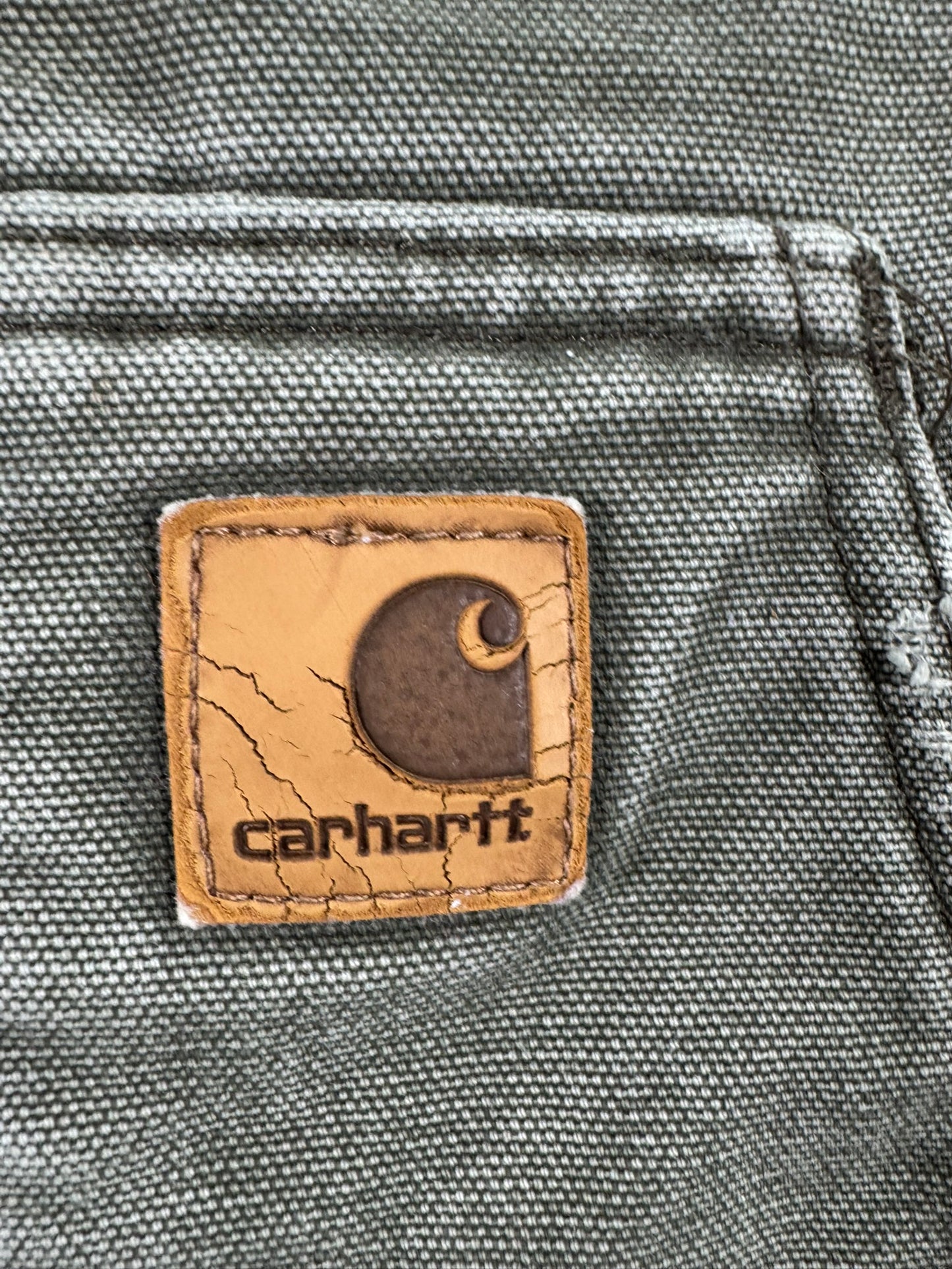 Carhartt Sherpa Lined Muskegon Ridge Canvas Work Jacket  100112, Grren, Men's M
