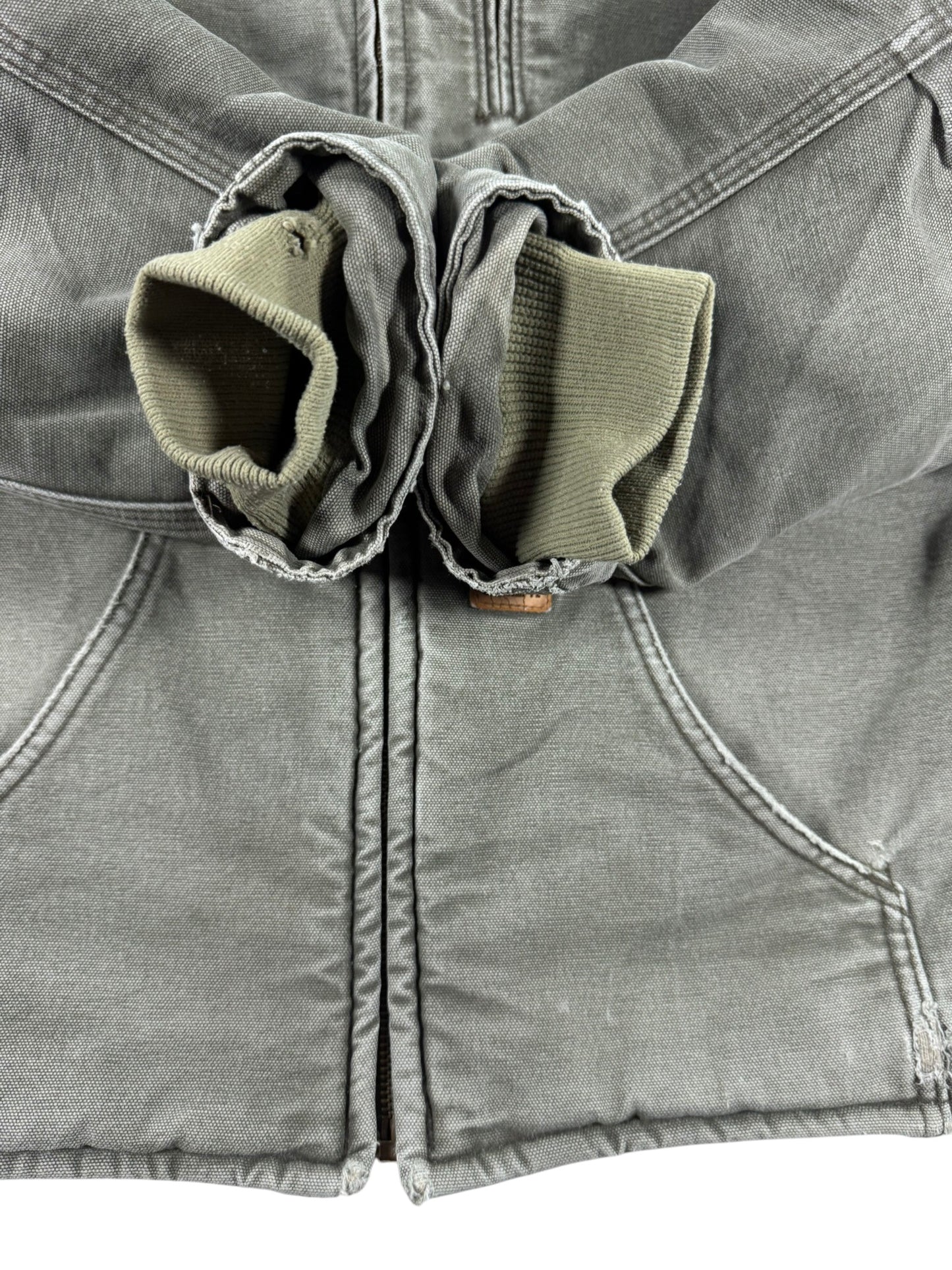 Carhartt Sherpa Lined Muskegon Ridge Canvas Work Jacket  100112, Grren, Men's M