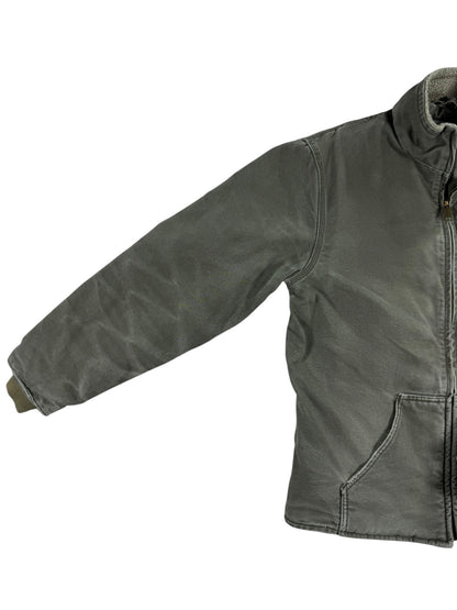 Carhartt Sherpa Lined Muskegon Ridge Canvas Work Jacket  100112, Grren, Men's M
