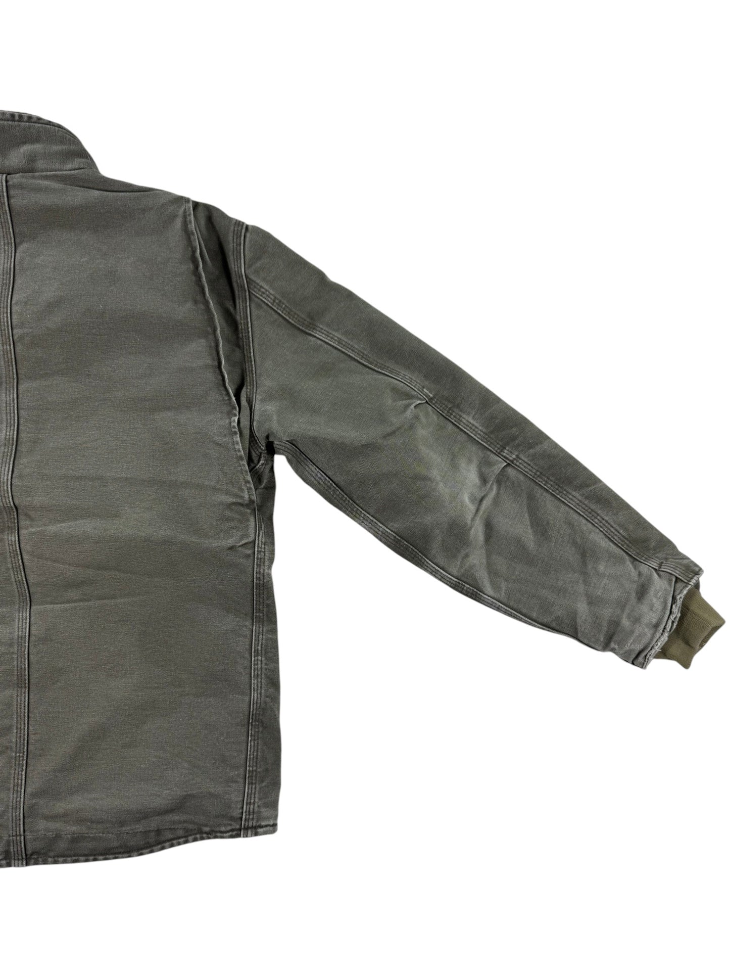 Carhartt Sherpa Lined Muskegon Ridge Canvas Work Jacket  100112, Grren, Men's M