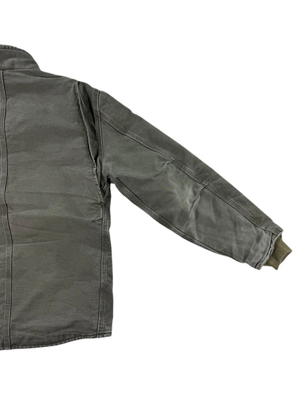 Carhartt Sherpa Lined Muskegon Ridge Canvas Work Jacket  100112, Grren, Men's M