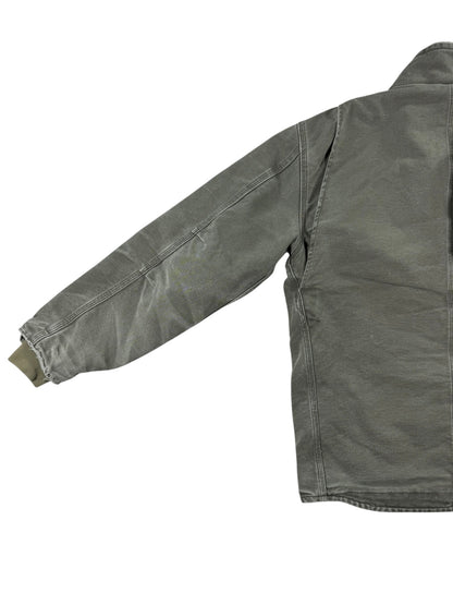 Carhartt Sherpa Lined Muskegon Ridge Canvas Work Jacket  100112, Grren, Men's M