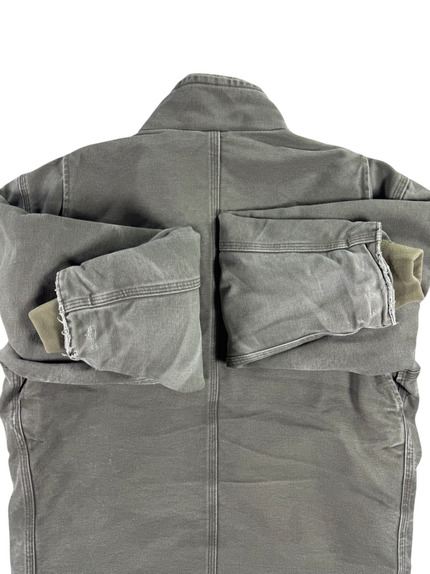 Carhartt Sherpa Lined Muskegon Ridge Canvas Work Jacket  100112, Grren, Men's M
