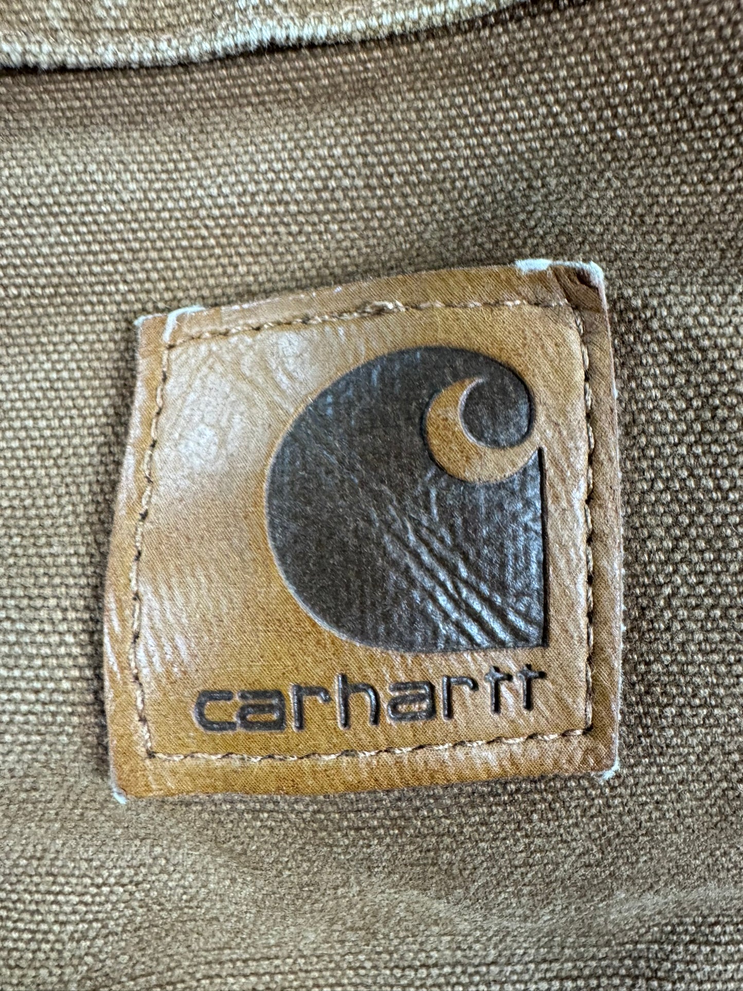 Carhartt C26 BRN Brown Duck Canvas Artic Quilt Lined Jacket Men's 4XL WITH HOOD