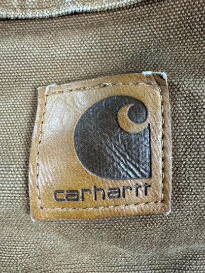 Carhartt C26 BRN Brown Duck Canvas Artic Quilt Lined Jacket Men's 4XL WITH HOOD