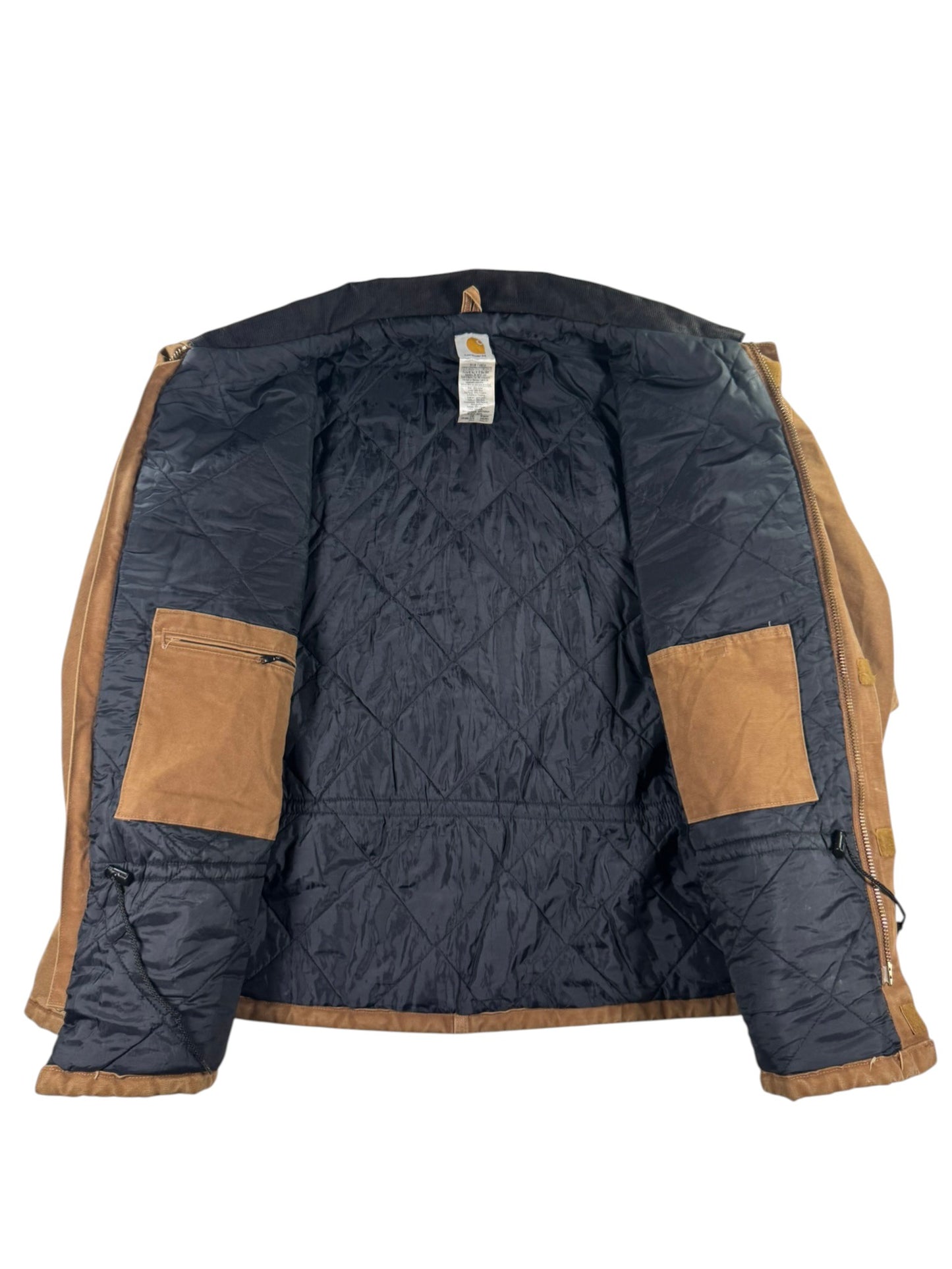 Carhartt C26 BRN Brown Duck Canvas Artic Quilt Lined Jacket Men's 4XL WITH HOOD