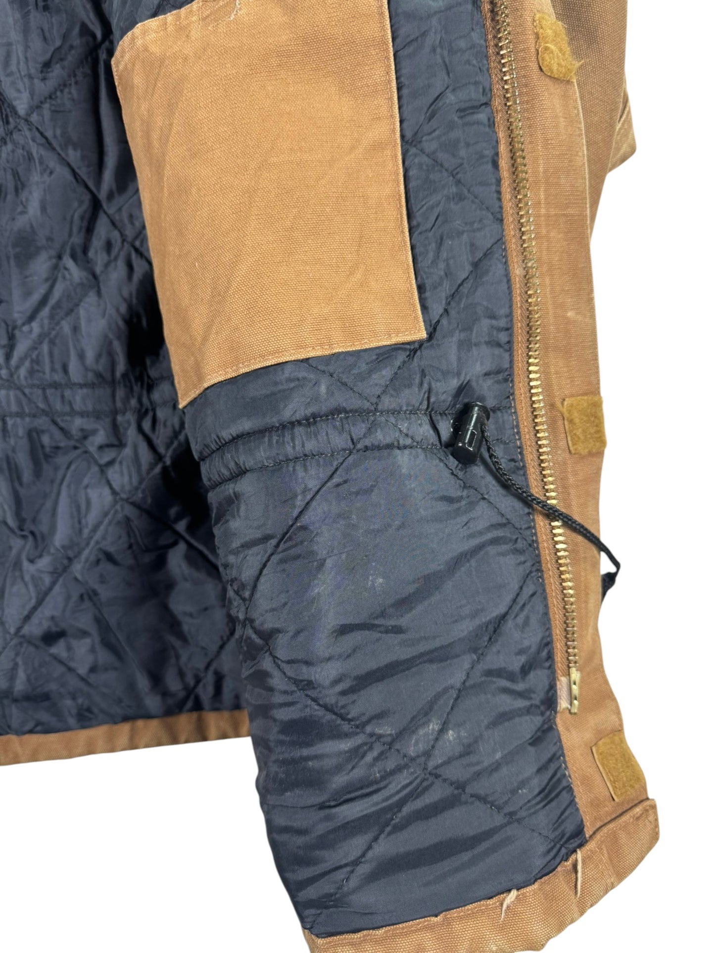Carhartt C26 BRN Brown Duck Canvas Artic Quilt Lined Jacket Men's 4XL WITH HOOD