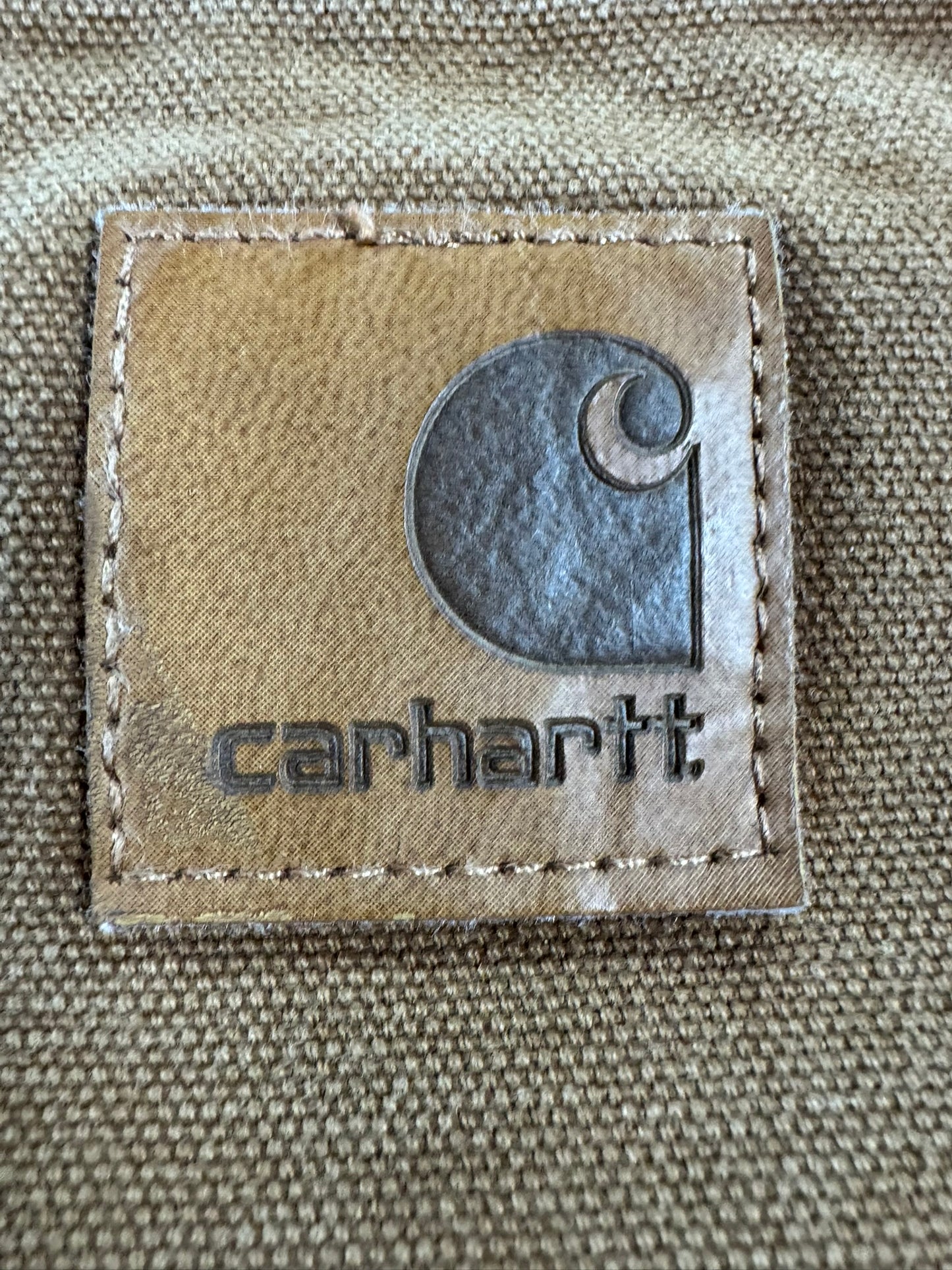 Vintage Carhartt C02 BRN Blanket Lined Chore Coat Jacket Mens Brown Sz. 4XL Tall