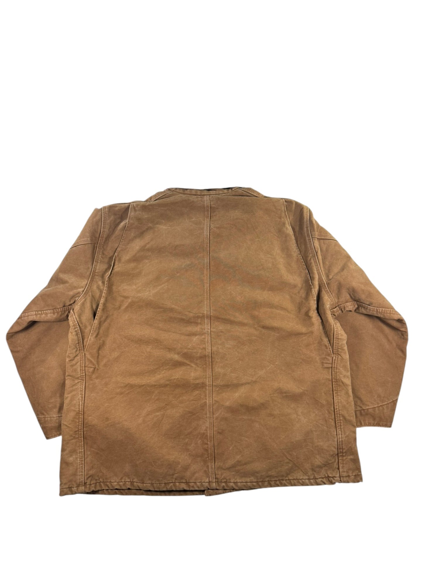 Vintage Carhartt C02 BRN Blanket Lined Chore Coat Jacket Mens Brown Sz. 4XL Tall