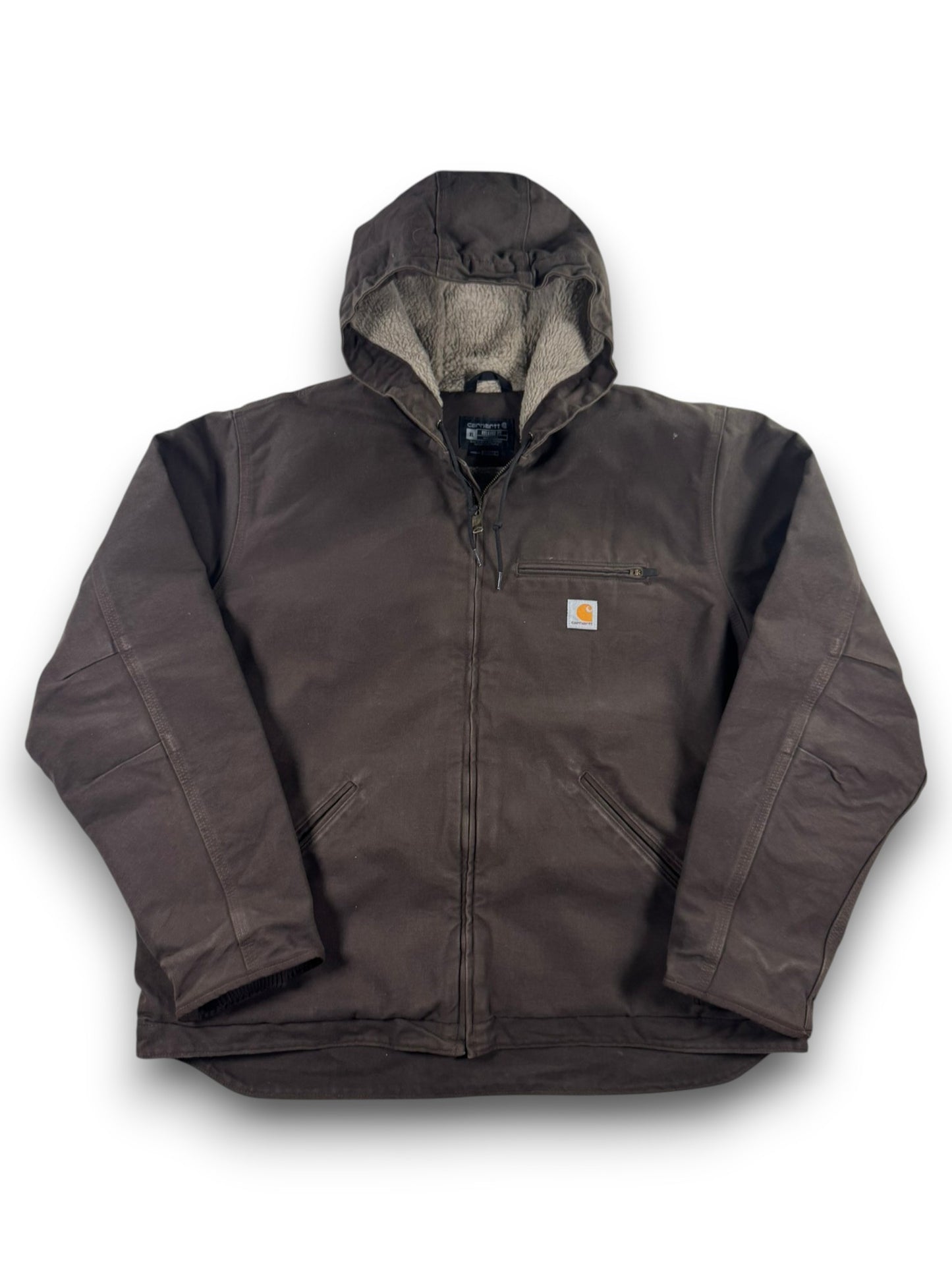 Carhartt Canvas Sherpa Lined Active Jacket 0J4392M Dark Brown Men's L