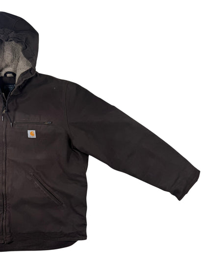 Carhartt Canvas Sherpa Lined Active Jacket 0J4392M Dark Brown Men's L