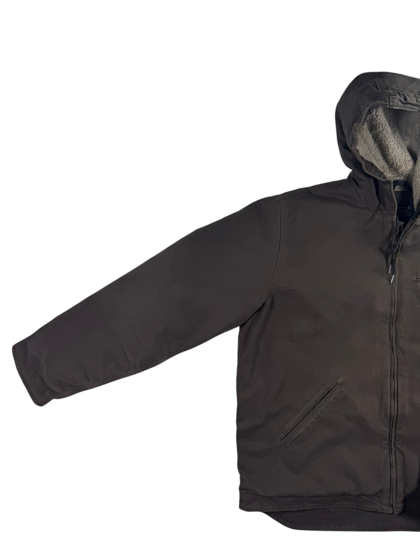 Carhartt Canvas Sherpa Lined Active Jacket 0J4392M Dark Brown Men's L
