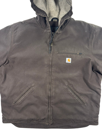 Carhartt Canvas Sherpa Lined Active Jacket 0J4392M Dark Brown Men's L