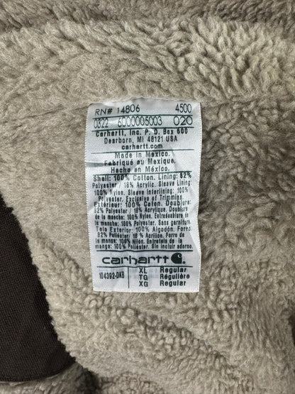 Carhartt Canvas Sherpa Lined Active Jacket 0J4392M Dark Brown Men's L