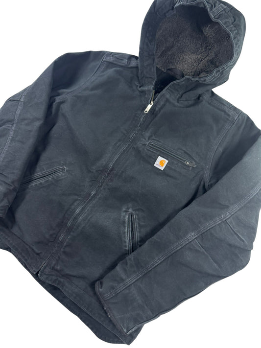 Carhartt Sierra Jacket Sherpa Lined Women's Black Size Small Small Loose Fit