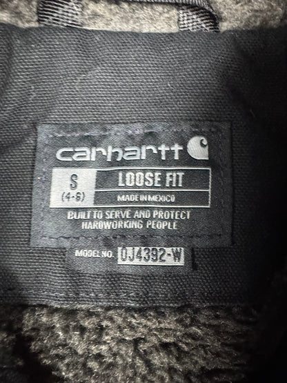 Carhartt Sierra Jacket Sherpa Lined Women's Black Size Small Small Loose Fit