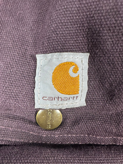 Carhartt Women's Full Swing Sherpa Lined Duck Canvas Jacket Detachable Hood - M