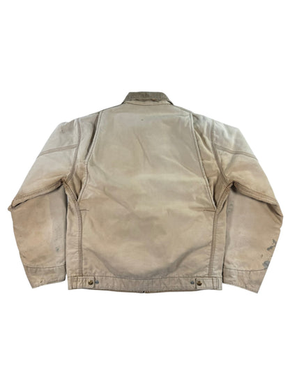 Vintage Carhartt Detroit Jacket J6BLJ Faded Distressed Brown Blanket Lined Men's L