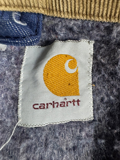 Vintage Carhartt Detroit Jacket J6BLJ Faded Distressed Brown Blanket Lined Men's L