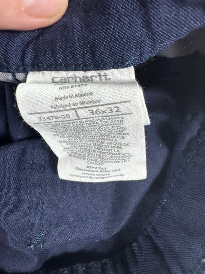 Carhartt Flame Resistant Lightweight Dungaree Fit Pants CAT 2 Men's Size W36 L32