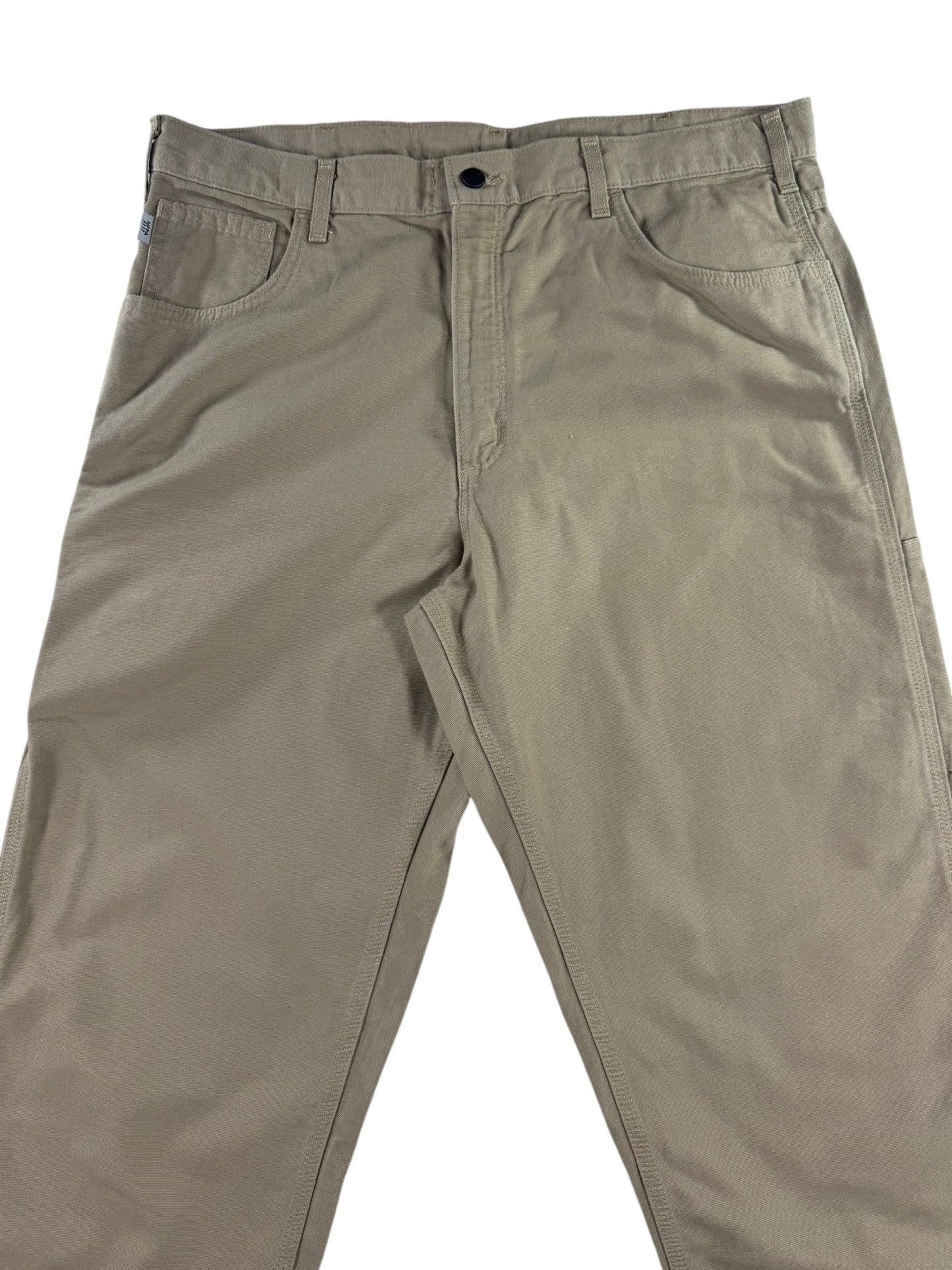 Carhartt FR Flame Resistant Carpenter Pants Womens Size 6 Loose Fit WFRB15 Beige
