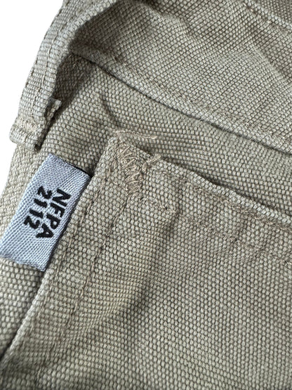 Carhartt FR Flame Resistant Carpenter Pants Womens Size 6 Loose Fit WFRB15 Beige