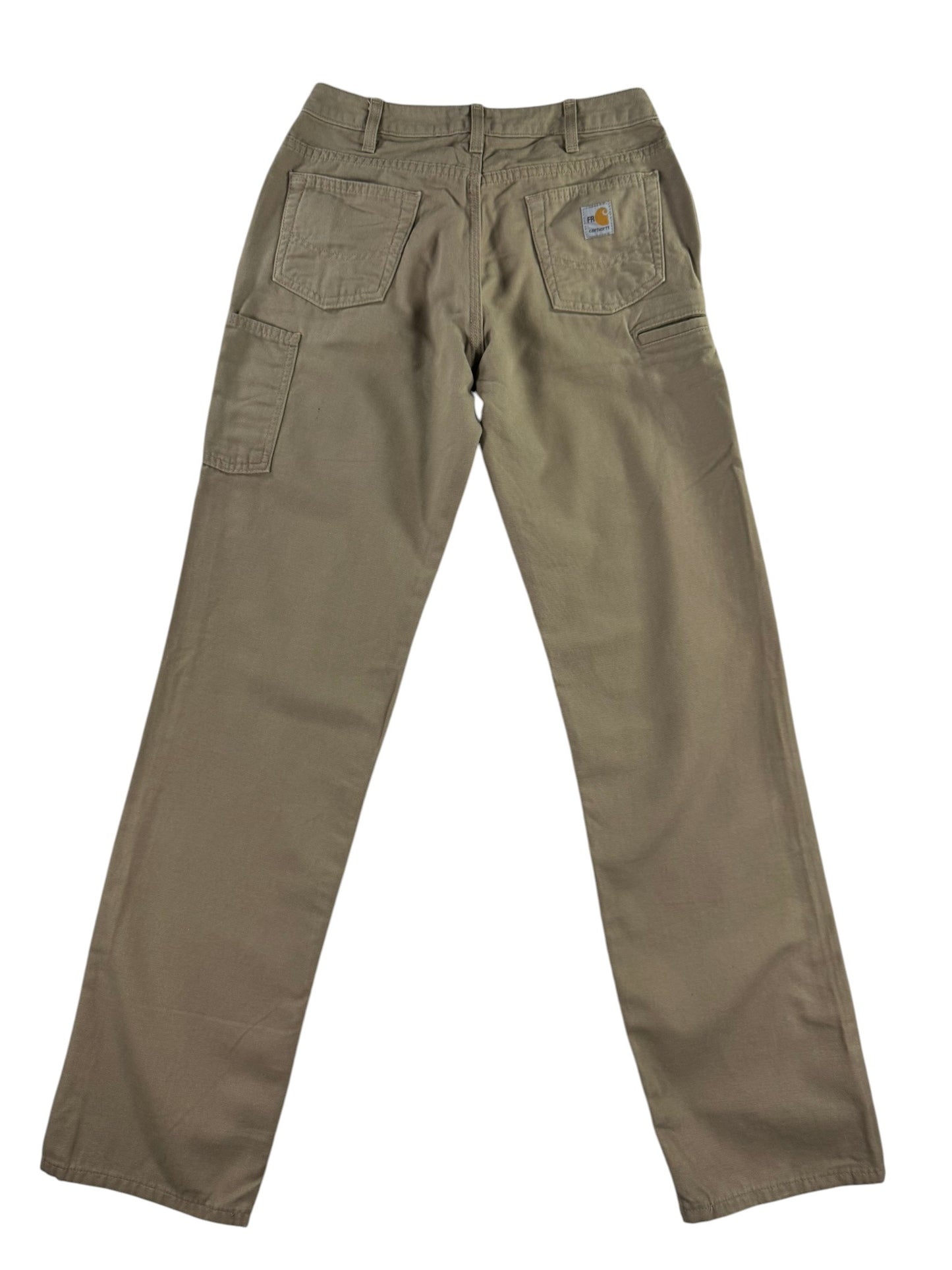 Carhartt FR Flame Resistant Carpenter Pants Womens Size 6 Loose Fit WFRB15 Beige