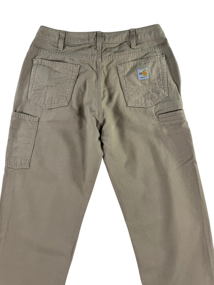 Carhartt FR Flame Resistant Carpenter Pants Womens Size 6 Loose Fit WFRB15 Beige