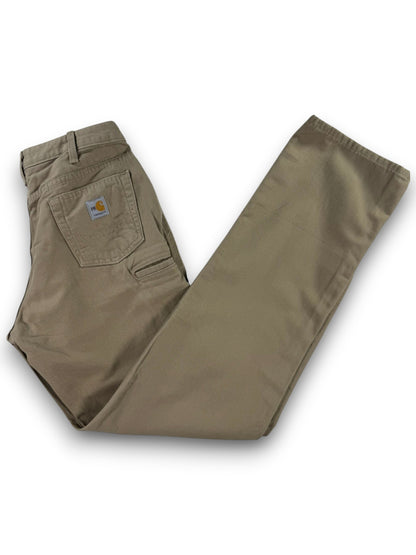 Carhartt FR Flame Resistant Carpenter Pants Womens Size 6 Loose Fit WFRB15 Beige