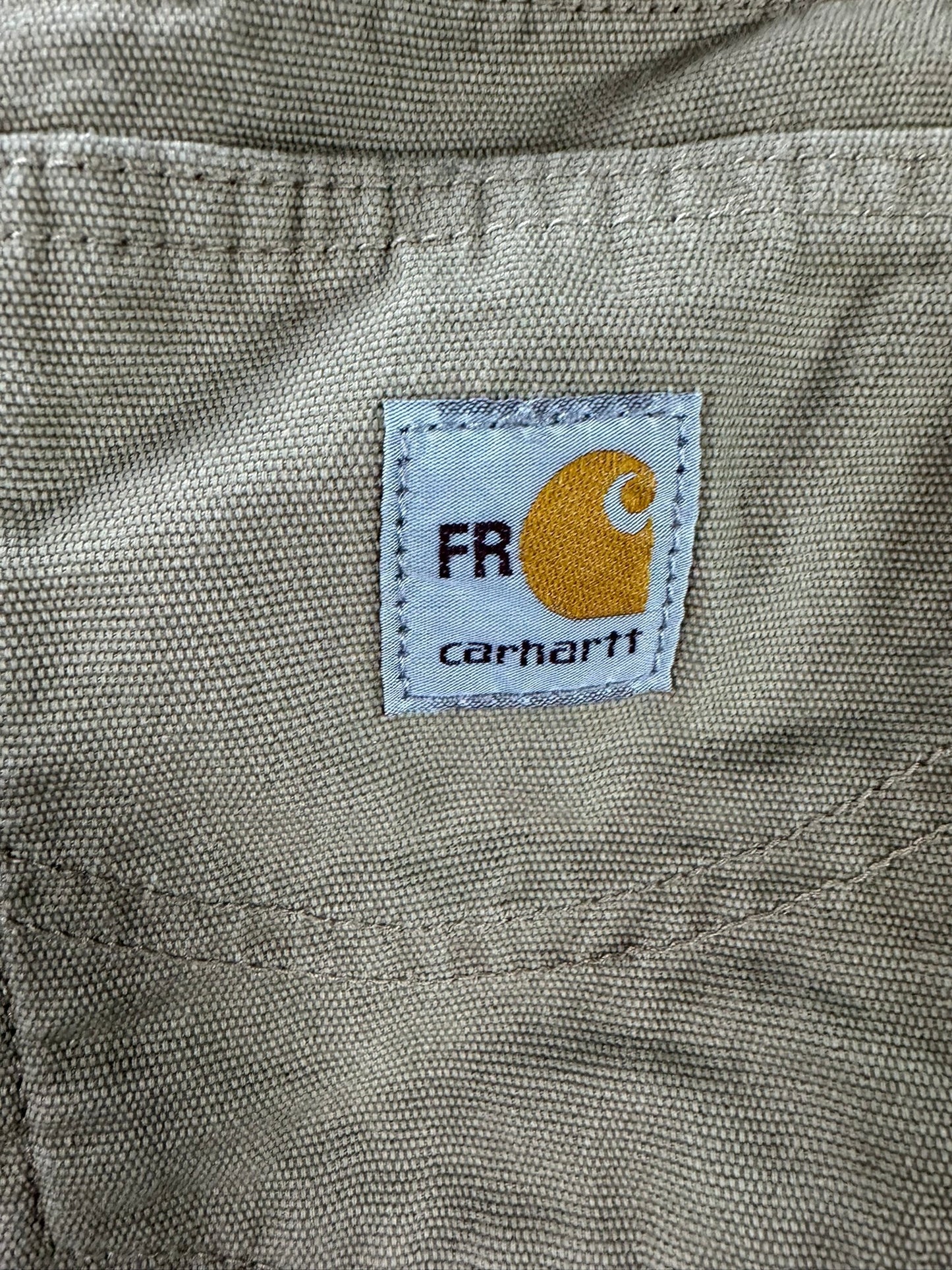 Carhartt FR Flame Resistant Carpenter Pants Womens Size 6 Loose Fit WFRB15 Beige