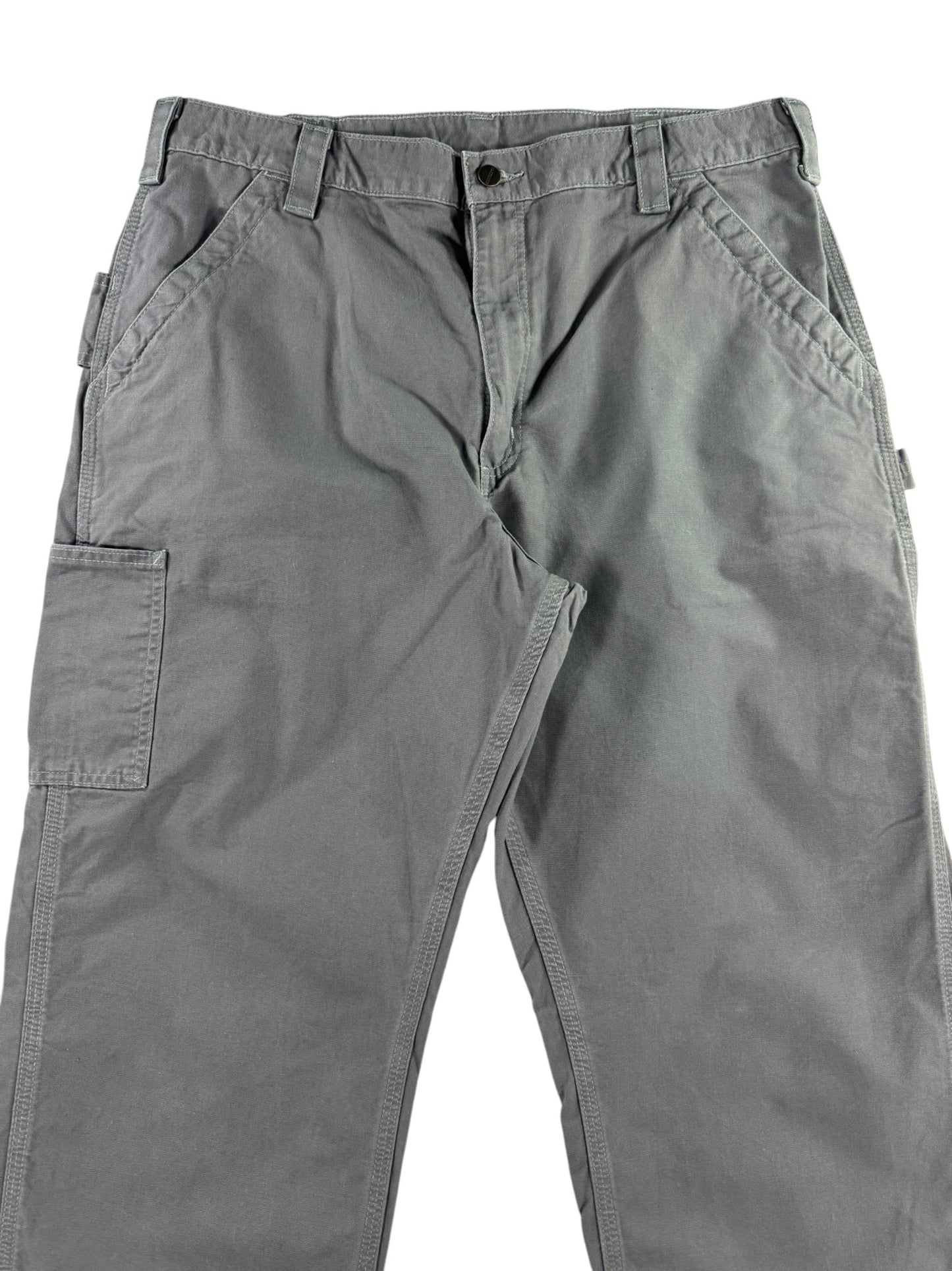 Carhartt B151 FAT Loose Original Fit Canvas Carpenter Work Pant Mens 36x32 Gray