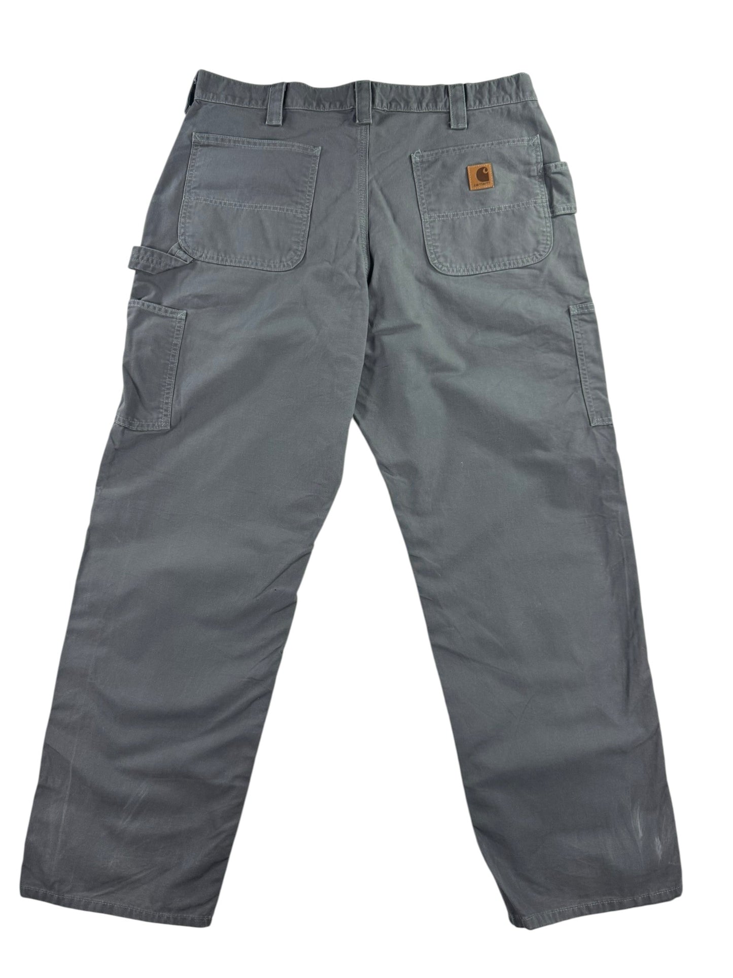 Carhartt B151 FAT Loose Original Fit Canvas Carpenter Work Pant Mens 36x32 Gray