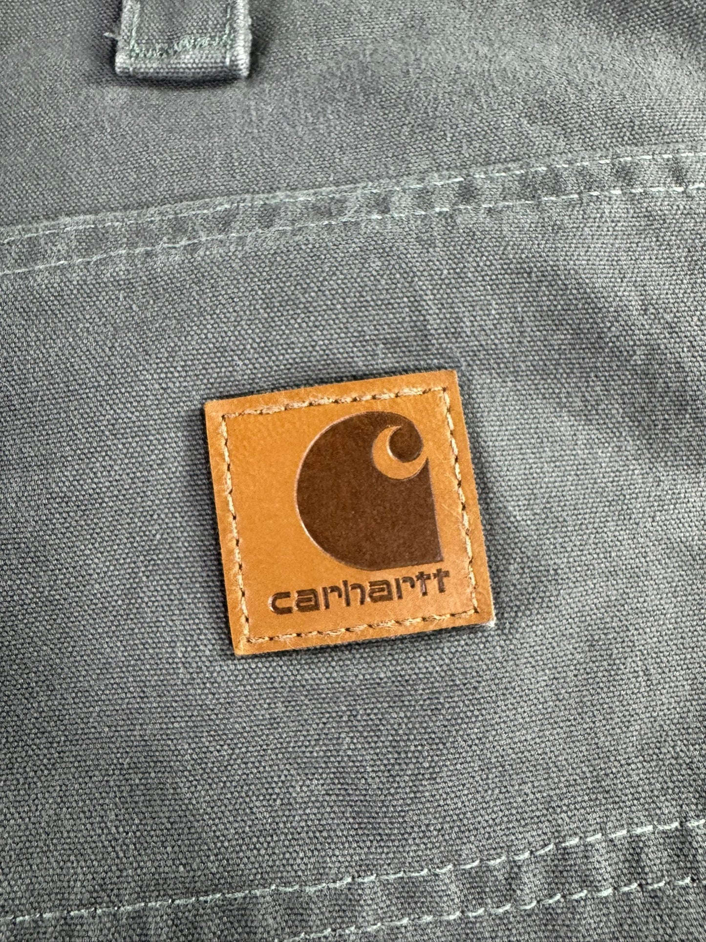 Carhartt B151 FAT Loose Original Fit Canvas Carpenter Work Pant Mens 36x32 Gray