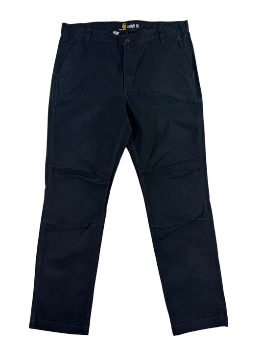 Carhartt Canvas Stretch Men’s 38x32 Pants Straight Fit Workwear Black