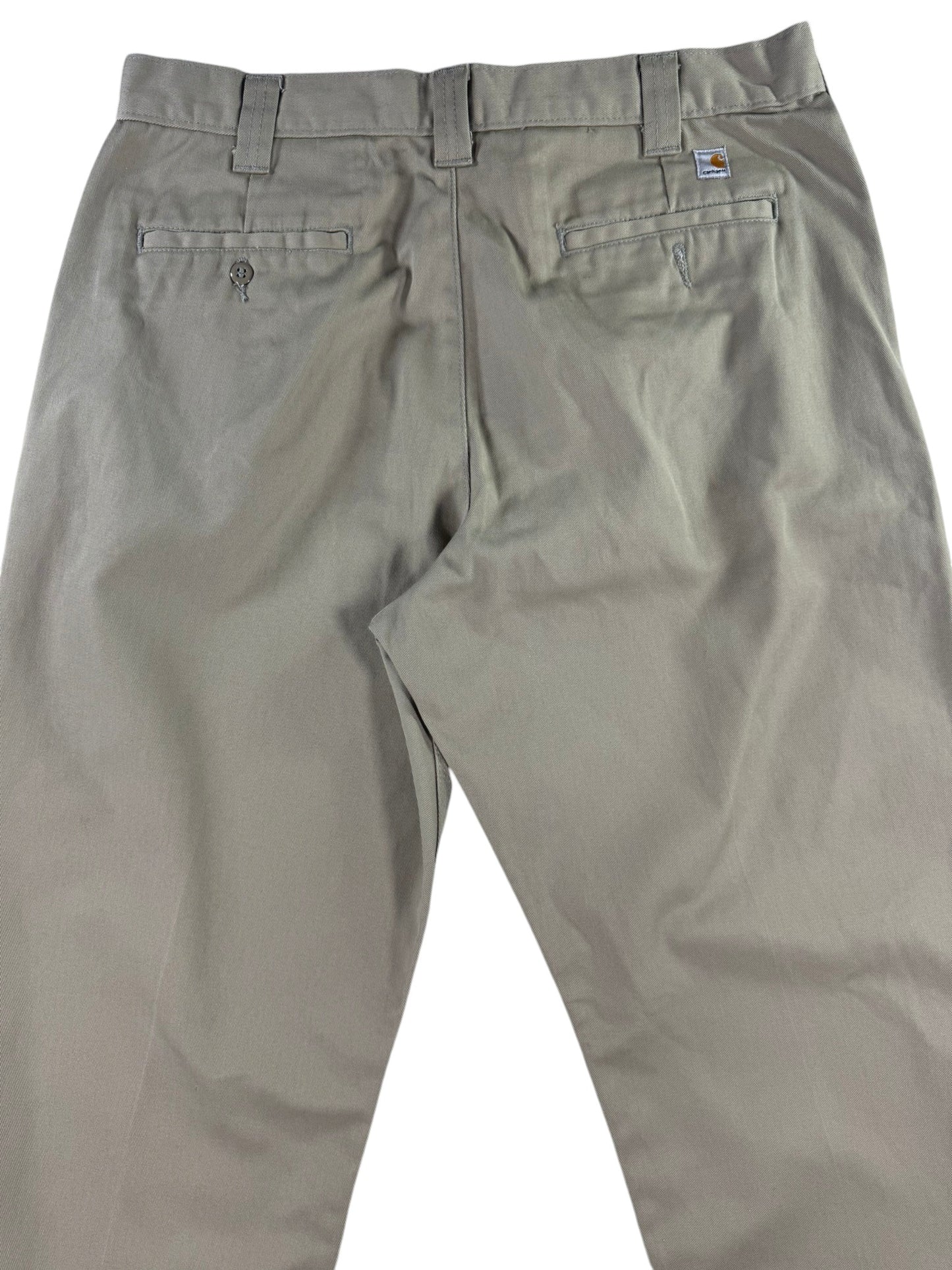 Carhartt Men's Relaxed Blended Twill Work Pants Cotton Beige Size 36x32 B290 KHI