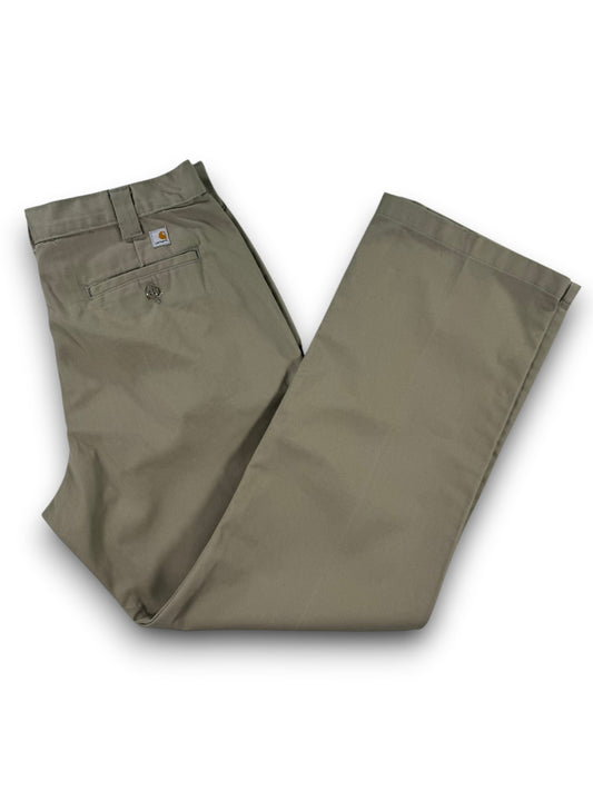 Carhartt Men's Relaxed Blended Twill Work Pants Cotton Beige Size 36x32 B290 KHI