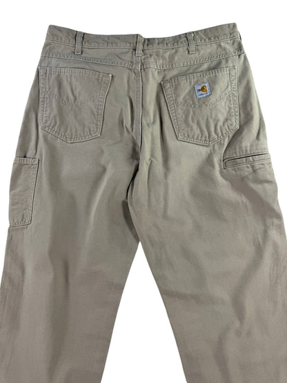 Carhartt Flame Resistant Work Pants Men's Size 36x34 FRB159 GKH Khaki Loose Fit