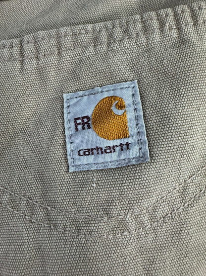 Carhartt Flame Resistant Work Pants Men's Size 36x34 FRB159 GKH Khaki Loose Fit