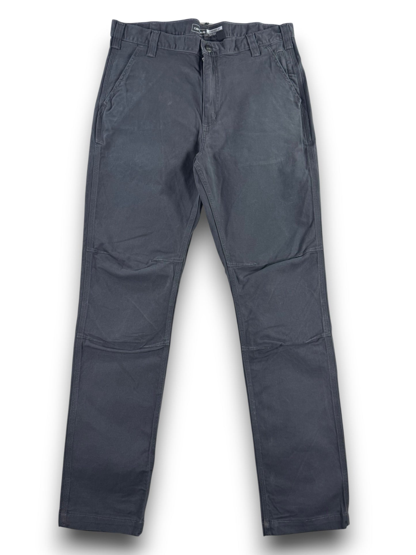 Carhartt Canvas Stretch Men’s 36x34 Pants Straight Fit Workwear Shadow Grey