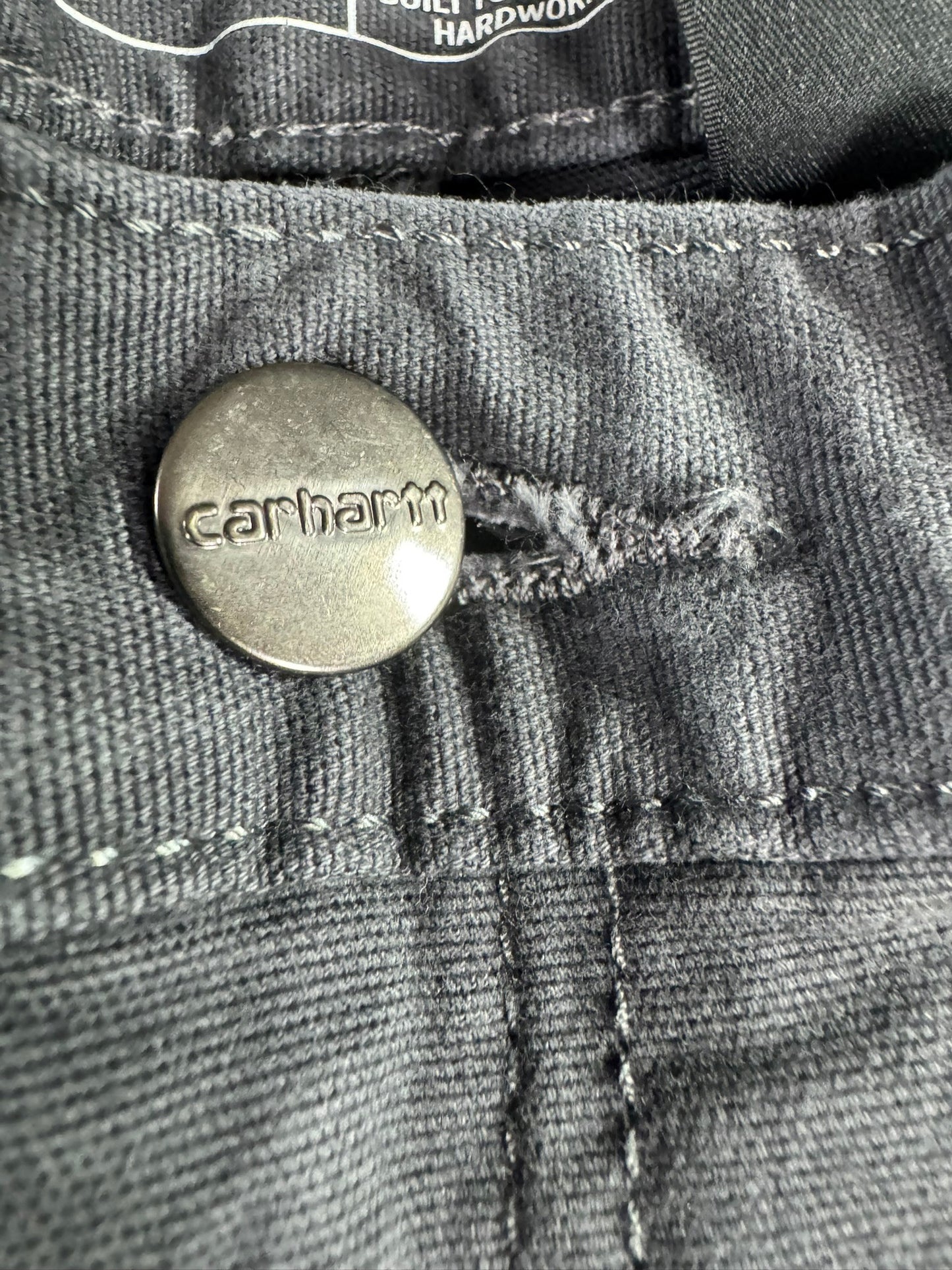 Carhartt Canvas Stretch Men’s 36x34 Pants Straight Fit Workwear Shadow Grey