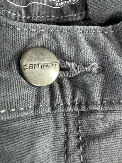 Carhartt Canvas Stretch Men’s 36x34 Pants Straight Fit Workwear Shadow Grey